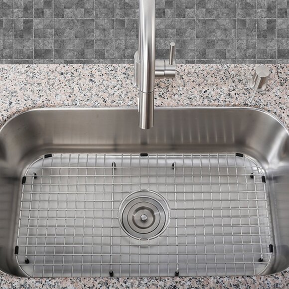 Serene Valley NDG2313C Sink Grid Centered Drain 13"D x 23"W x 1"H Stainless NEW - Picture 2 of 14